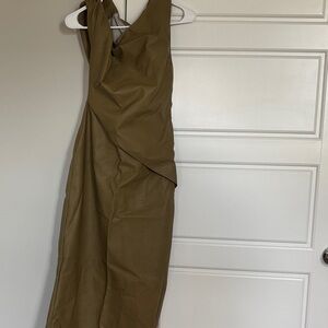 ASOS Olive Draped Midi Dress